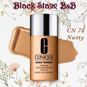 Clinique Even Better Makeup Broad Spectrum SPF 15 Foundation. CN 78 Nutty.